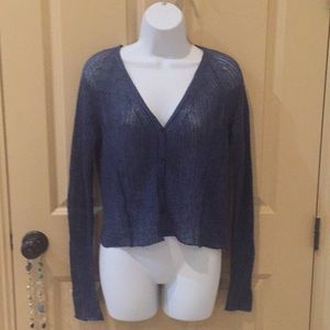 Eileen Fisher XS thin loose knit cardigan